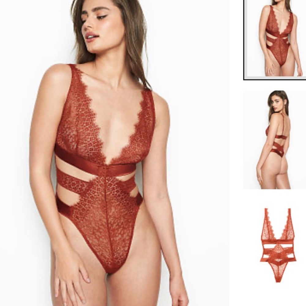NWOT Victoria’s Secret Rich Chestnut Teddy, XS
